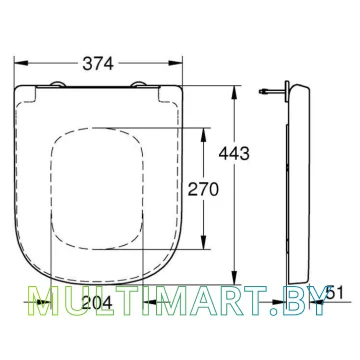 Сиденье для унитаза Grohe Euro 39330001 картинка 2